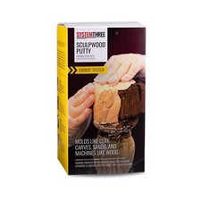 System Three 1600K20 SculpWood Putty Kit, 0.5 Gallon, Brown