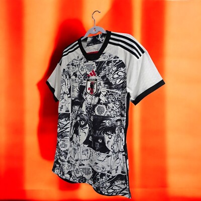JAPAN ANIME CAPTAIN TSUBASA - White - Athletic - XL Slim Fit