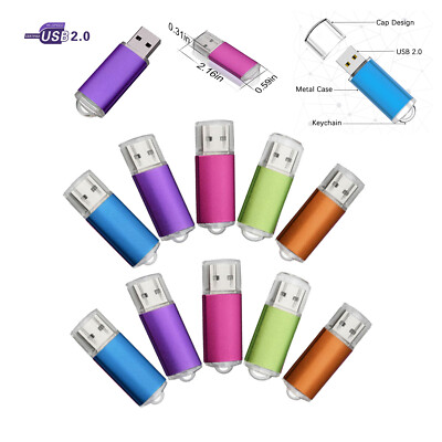 2GB 4GB 8GB 16GB 32GB 64GB USB 2.0 Flash Drive Memory Stick Pen Drive LOT Pack