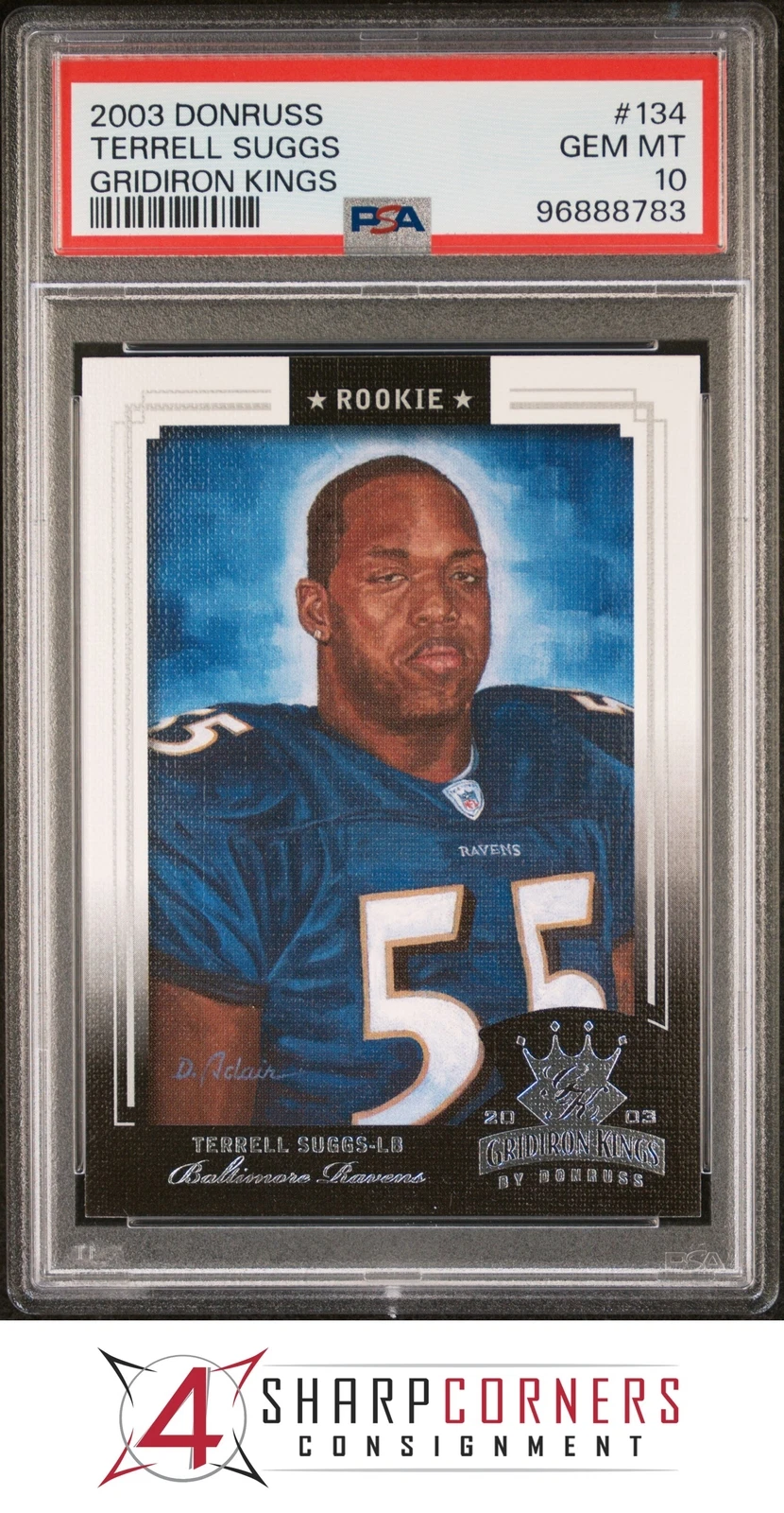 Terrell Suggs Donruss Gridiron Kings #134 Gridiron Kings