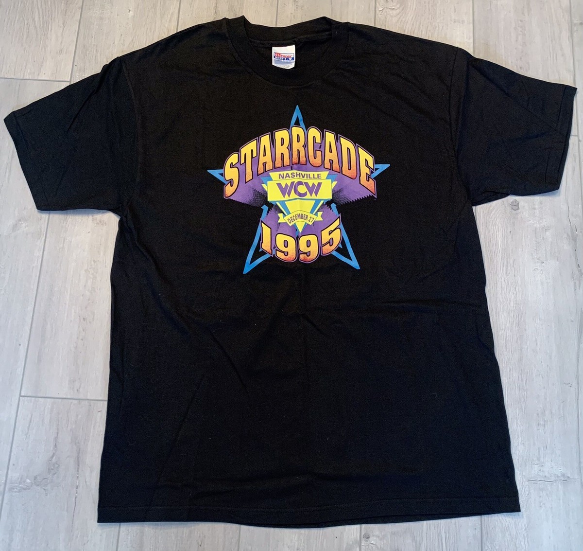 レア　１９９６年　新日　ＷＣＷ　プロレス　Ｔシャツ　オールスター レア! 1996年 WCW 札幌大会 ビンテージ Tシャツ 正規品 新日本