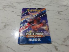 Pokemon Platinum Rising Rivals Rule book & Card list booklet