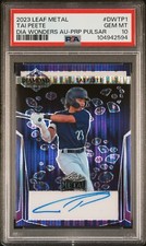 2023 LEAF METAL TAI PEETE DIAMOND WONDERS AUTO PURPLE WONDERS PULSAR #/4 PSA 10
