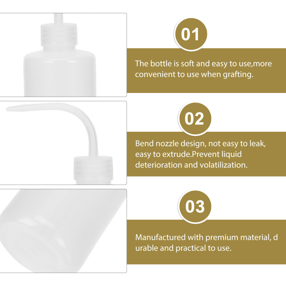 4 Pcs Squirt Bottles for Chemicals Shopping Basket Rinse Distilled