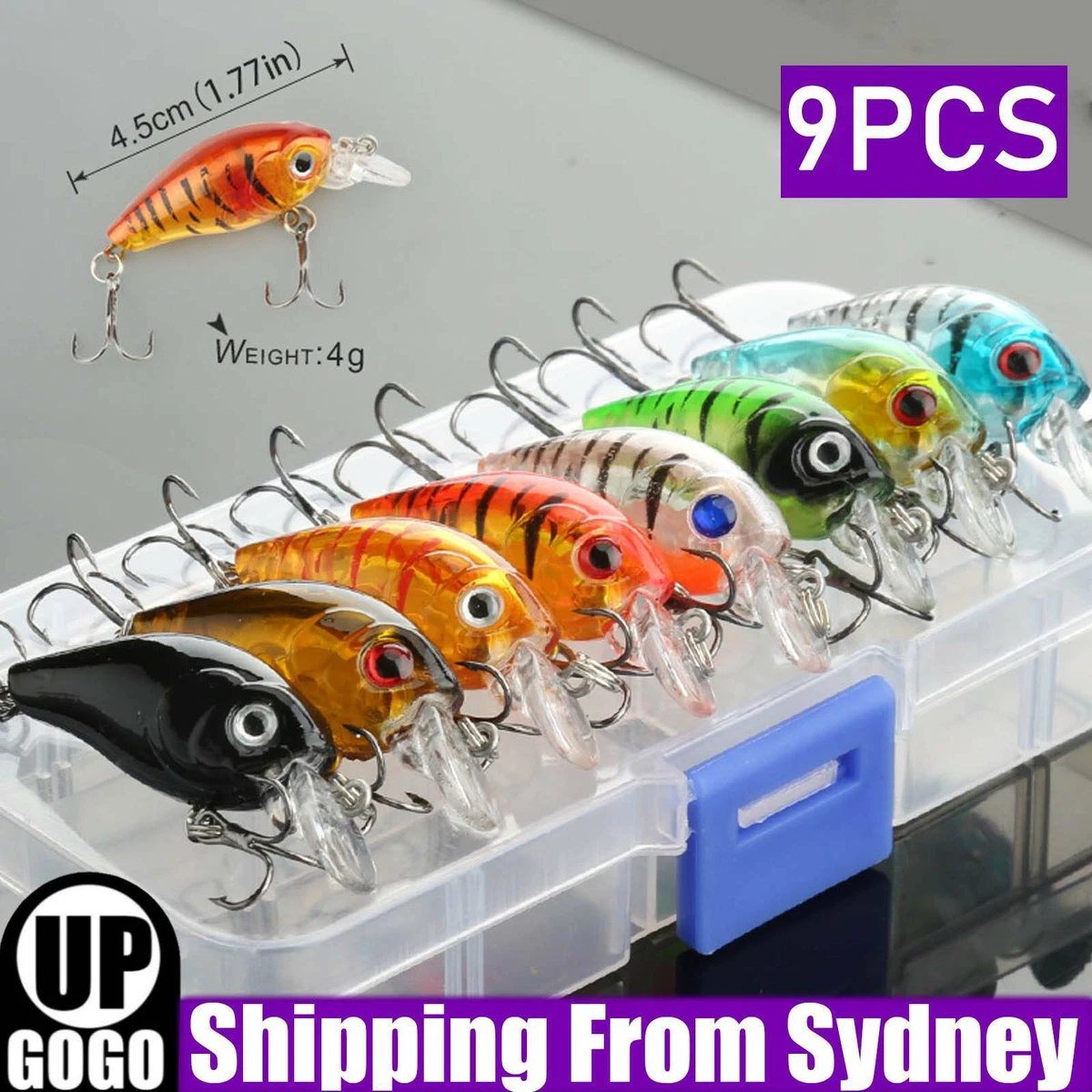 ascus fishing lures CC Dive n Rise 7.5 Objects 9 3.25oz Size:No. 4X Birds Eye's crunchiest fish