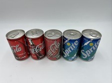 Coca-Cola Mini Full Cans, Sprite mini Empty c...