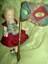 John WRIGHT tagged 2003 UFDC MUSETTE Le Bal Masque doll candy container & MASK