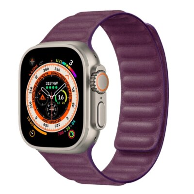 For Apple Watch 9 8 7 6 5 4 SE Nylon Magnetic Link Band Strap 49