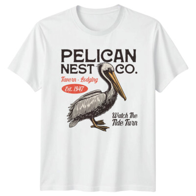 Pelikan Nest Taverne Unterkunft Est. Watch The Tide Turn T-Shirt von 1947