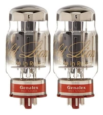 Brand New Genalex Gold Lion KT88 / 6550 Matched Pair (2 ea.) Power Vacuum Tubes