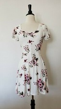 Anthropologie Dress New Size Small Floral White Coastal Granny Sweetheart