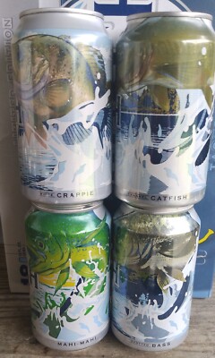 Busch light Beer Set 2024 Fishing Bass Crappie Mahi Mahi & Catfish