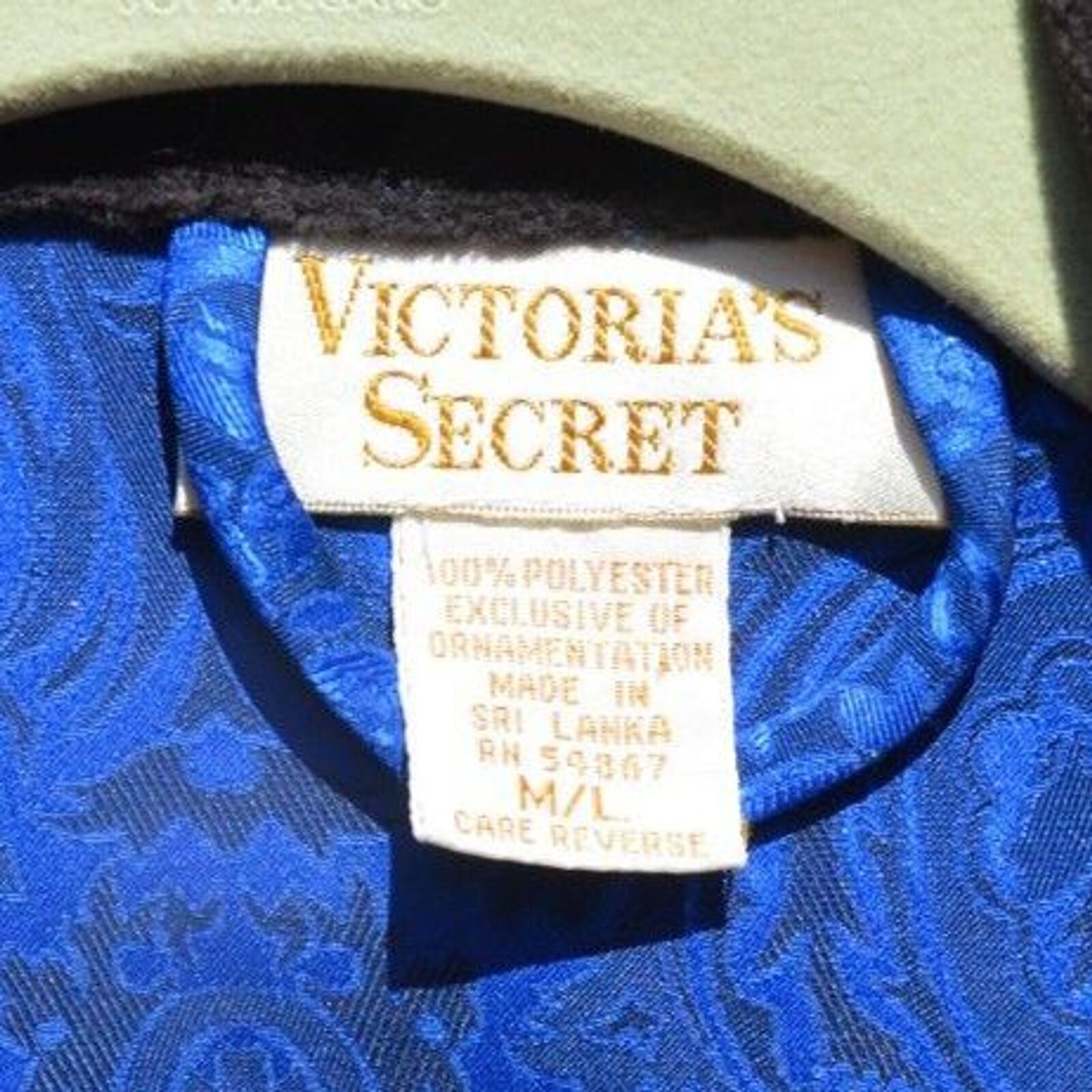Victoria's Secret Gold Label Robe Smoking Jacket … - image 4
