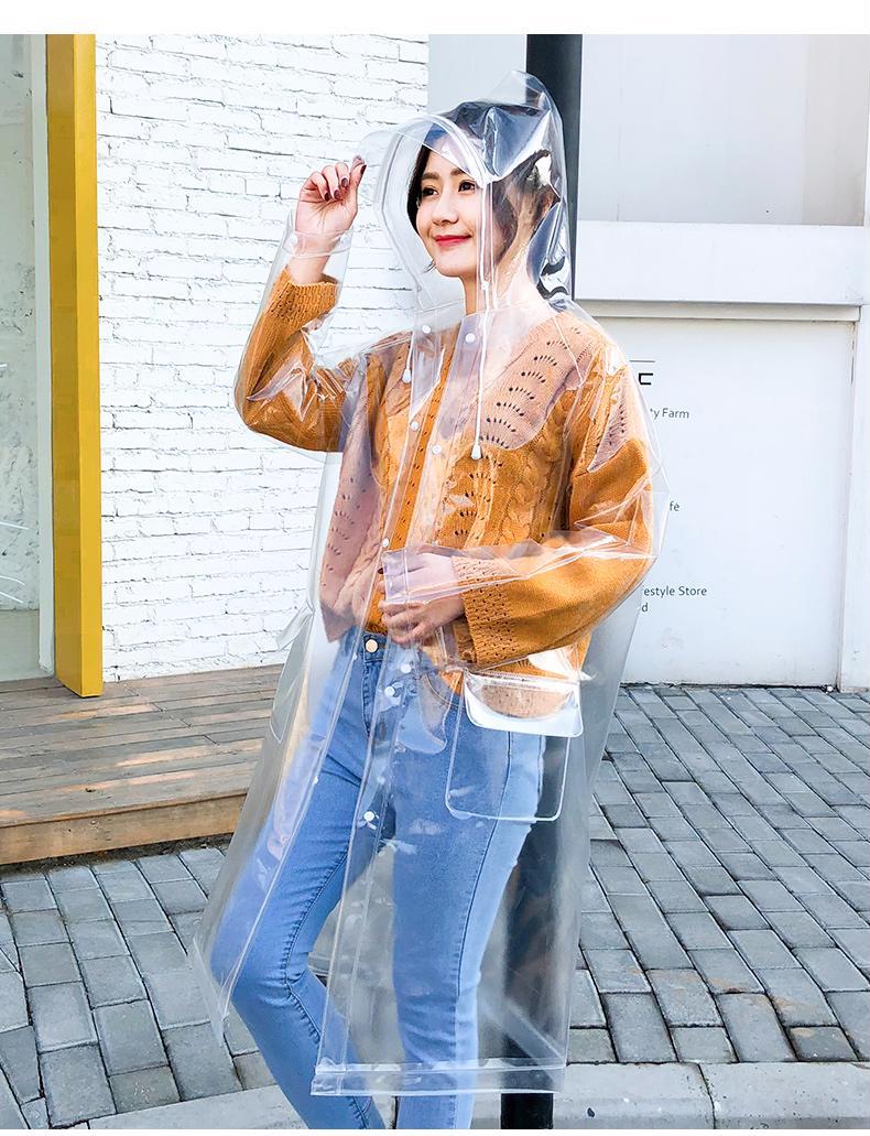clear plastic raincoat