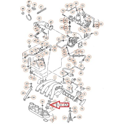 X4 Ansaugstutzen Dichtung VOLKSWAGEN AUDI Seat SKODA 06a133227d  