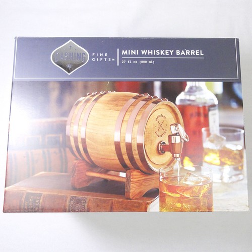 Mini Whiskey Barrel Keg Whisky Cask 27 fl oz Alcohol Dispenser Dashing Fine Gift