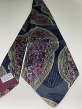 100% silk tie made in USA imported silk, vintage, new haven neckwear company