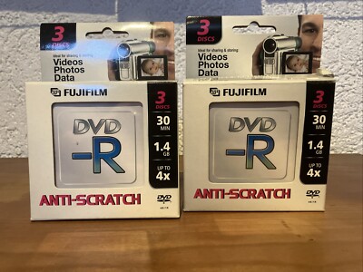 2x Fujifilm Anti-scratch 3 Discs 30 Min 1,4 GB
