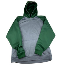 Under Armour Sweatshirt Mens XL Hoodie Storm Green Gray Raglan Sleeve