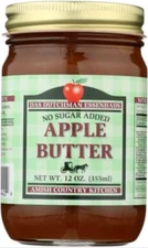 Das Dutchman Essenhaus Amish Apple Butter No Sugar Added 12oz Jar Middlebury ,IN