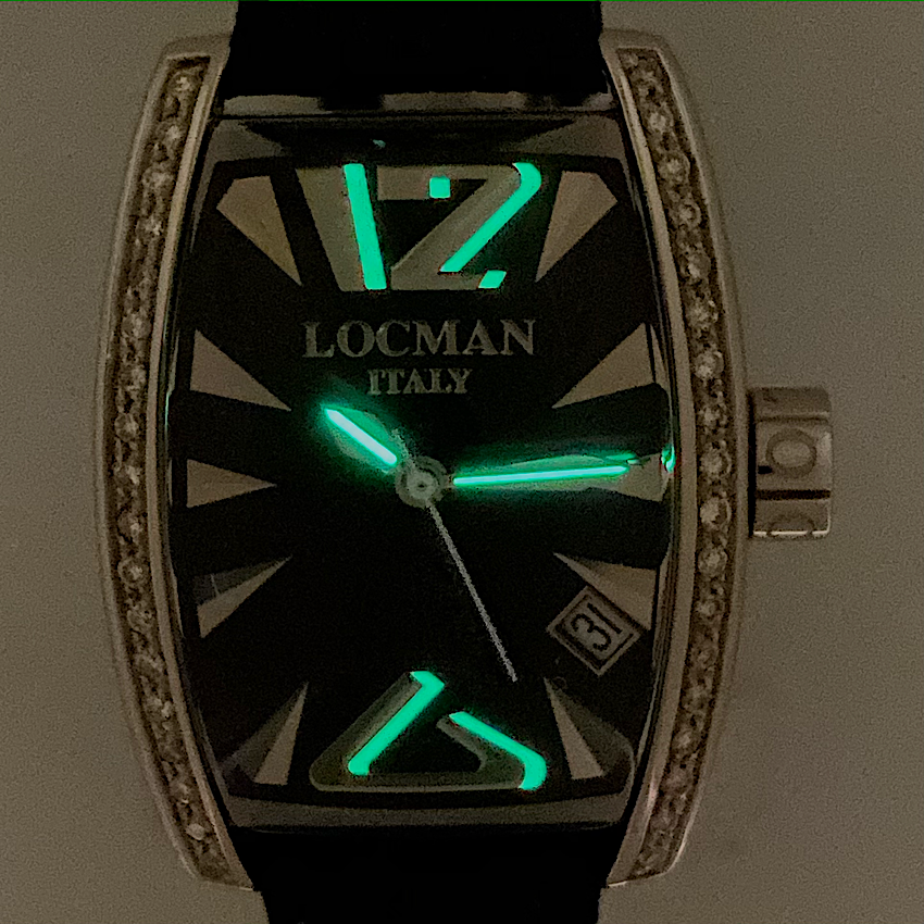 LOCMAN ITALY Panorama Diamond Ref.151 Quartz Women's Watch Ostrich