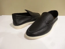 Loro Piana Summer Walk Black Leather Women's Loafer Size 39/US 8-8.5