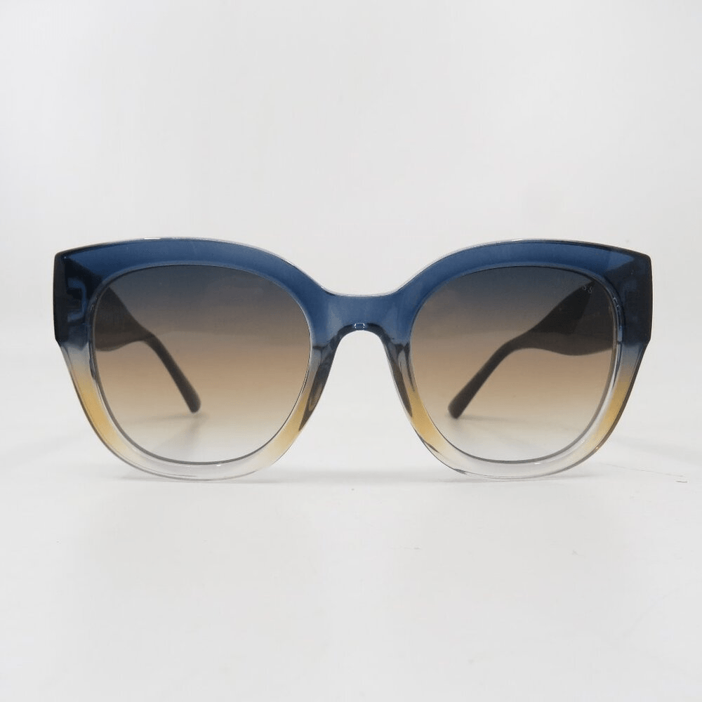 Guess Factory New GF6154/S 92F Blue Faded/Brown Gradient Sunglasses Guess Factory Brown Gradient Cat Eye Unisex Sunglasses  main image 3