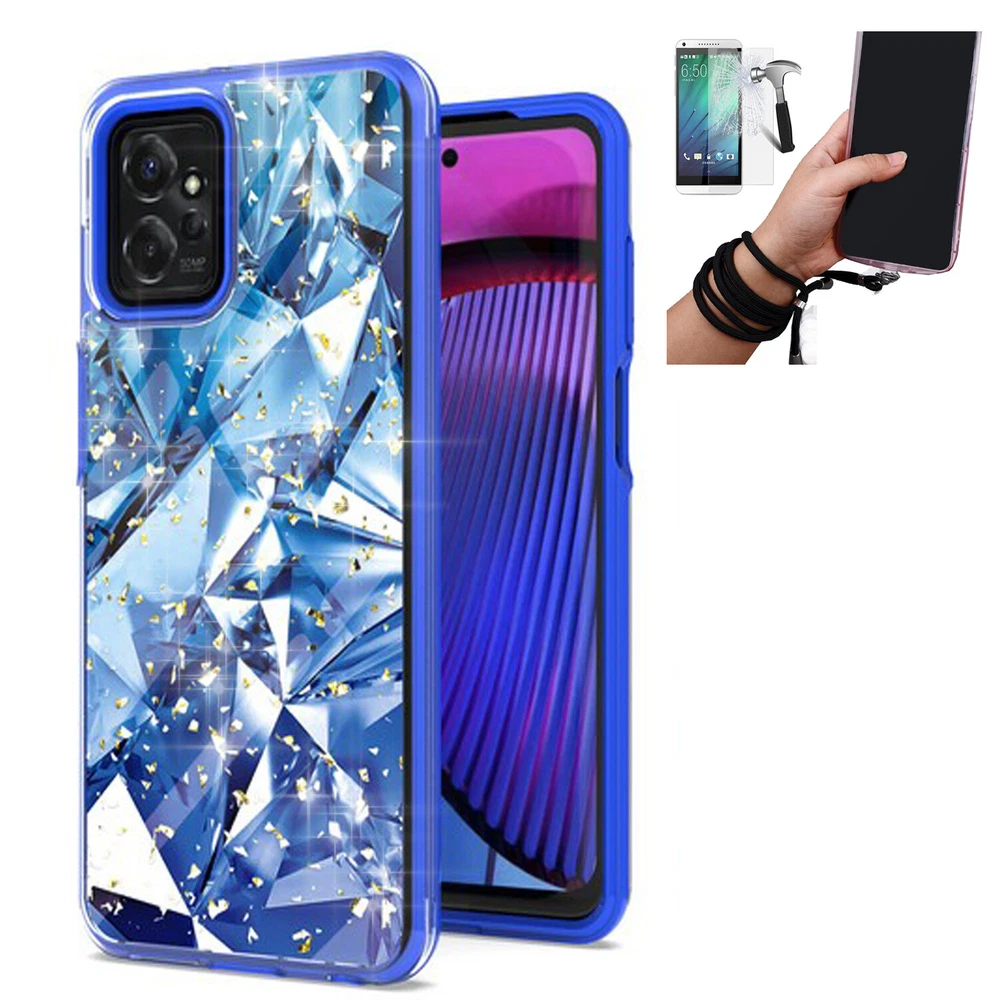 Phone Case for Motorola Moto G Power 2023 (XT2311) Hybrid Glitter