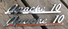 1961 Chevrolet Apache 10 Hood Emblem Pair Originals Patina C10 Pickup Truck 1961 Chevrolet Apache 10 Hood Emblem Pair Originals Patina C10 Pickup Truck