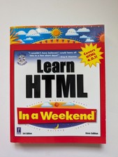 Learn HTML In a Weekend (3rd Edition) by Steve Callihan with New CD