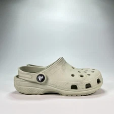 Crocs Classic Clog Bone Beige Slip On Iconic Comfort Shoes 206991 Youth Size 13
