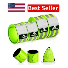 Versatile Reflective Bands - Arm  Leg Safety Gear for Running  Cycling, 6 Pack