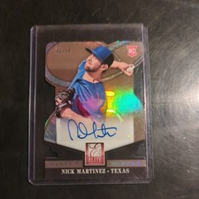 2014 Panini Donruss Status Gold Die-Cut /49 Nick Martinez #78 Rookie Auto RC