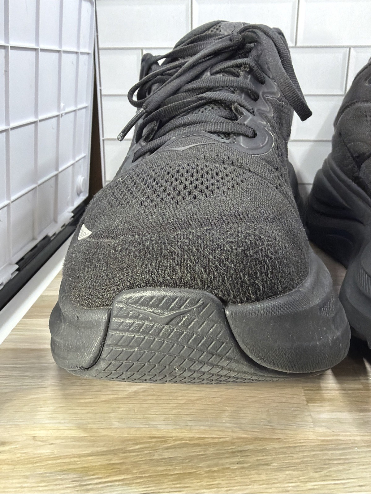 HOKA Bondi 9 Triple Black  mens Size 13 4E - X-wide- Hoka One One Good Cond thumbnail 6