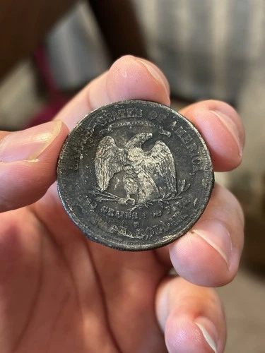 1874 S Trade Dollar Shipwreck Water Salvaged