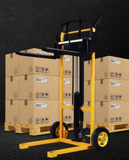 Hand Hydraulic Platform Forklift Stacker Hand-pushed Lift Hand Truck 200 kg