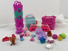 Shopkins 30pc Mixed Lot Figures Accessories Baskets Playset Bundle