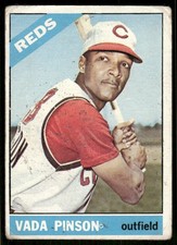 1966 Topps Vada Pinson #180 Cincinnati Reds