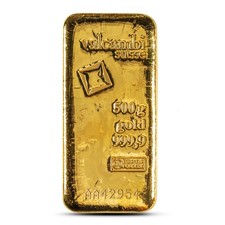 500 Gram Valcambi Cast Gold Bar (New w/ Assay) 4816.90 per troy oz