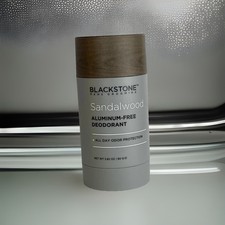 BLACKSTONE MENS GROOMING SANDALWOOD ALUMINUM-FREE DEODORANT 2.82 OZ / 80 g