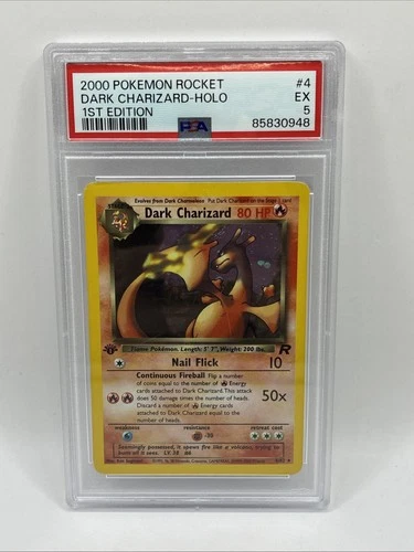 2000 POKEMON Team ROCKET #4/82 DARK CHARIZARD HOLO PSA 5