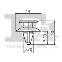 Fa1 13-40007.5 Clip, Trim/Schutzleiste FüR Ford