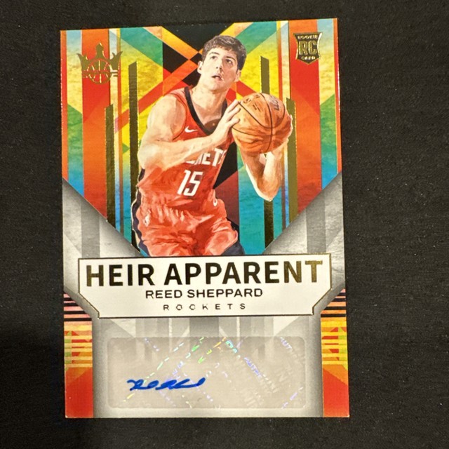 Reed Sheppard 2024-25 Panini Court Kings /125 Auto Heir Apparent RC #HA-SHP
