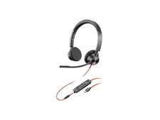 Poly Blackwire 3325 Stereo USB-C Headset 3.5mm Plug USB-C/A Adapter - Stereo -