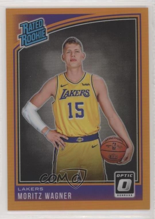 2018 Panini Donruss Optic Rated Rookie Orange Prizm /199 Moritz Wagner #197 he4