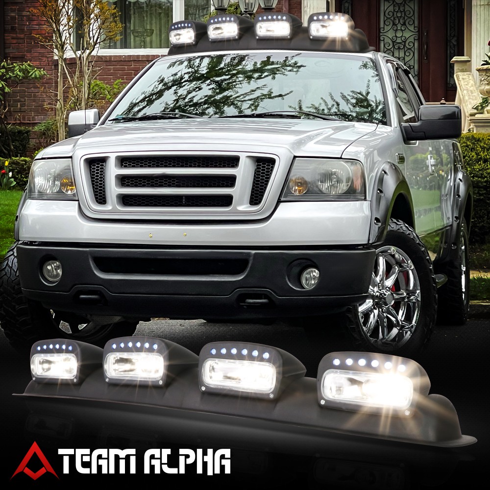 Clear Universal 4X4 Off Road Top Roof Mounted Fog Light Lamp+