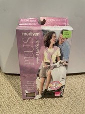 Mediven Plus 10102 Size II Beige Calf Open Toe 20-30 mmHg Compression Stockings