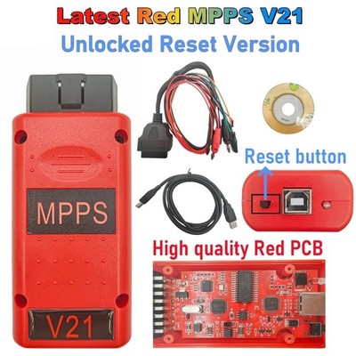 MPPS V21 Unlocked Infinite Reset Full Chip OBD2 ECU Chip Scanner Tool