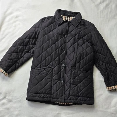 DAKS Signature Steppjacke Gr. 40 Schwarz – Britischer Klassiker mit Karofutter - Bild 1 von 4