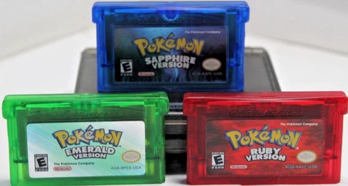 Pokemon Ruby Emerald Sapphire Trio GBA Gameboy Advance - QUICKEST SHIPPING!⚡